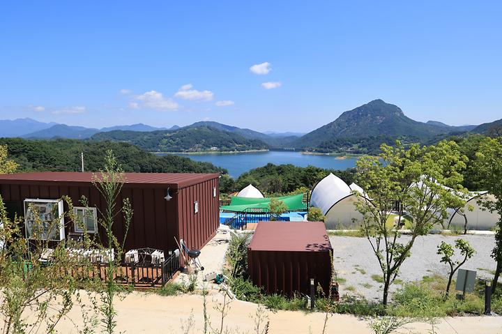 [경상남도 합천군] 더 글래드 글램핑 – 핮천호가 한눈에 보이는 경치좋은 글램핑장