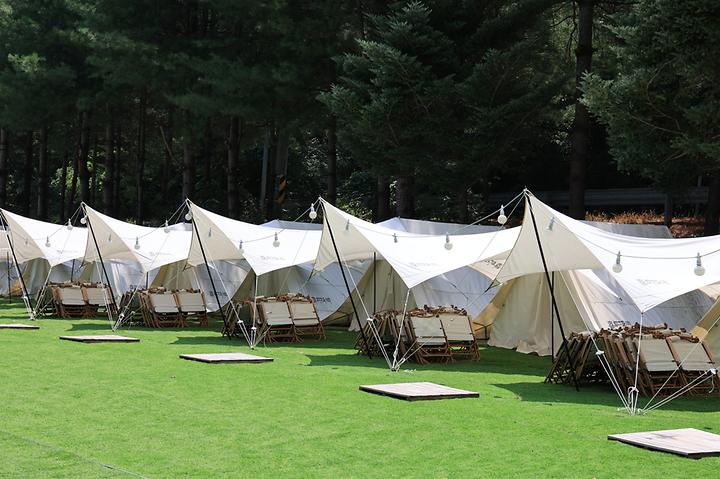 [강원도 영월군] ㈜어메이징캠프 – 무릉도원 주천강변에 위치. 어린이 놀이시설을 겸비한 캠핑피크닉 겸용 야영장