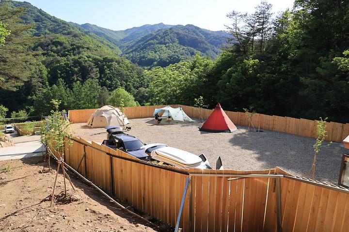 [강원도 인제군] 잼보리 캠프 – 인제 산속에 있는 300평 단독 반려동물 친화 캠핑장