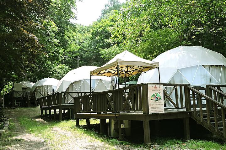 [충청남도 금산군] 대둔산 캠핑랜드 – 힐링하기 좋은 숲속 카라반&글램핑장