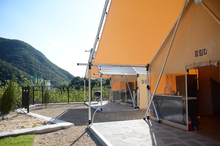 [경상북도 칠곡군] 힐링 글램핑 – 멋진 풍경에 알찬 부대시설까지 갖춘 곳