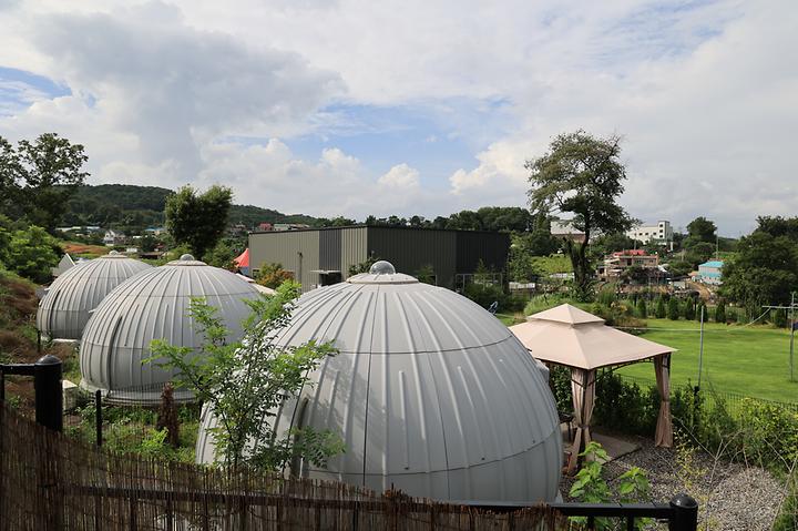 [경기도 화성시] 우프캠프 – 화성 향남에 있는  반려견(전용) 글램핑,수영장,운동장 보유