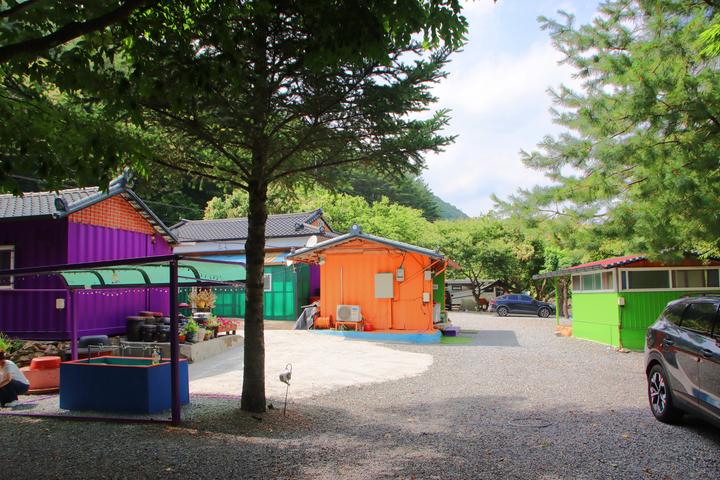 [강원도 영월군] 밤골야영장 – 맑고 청정한 법흥계곡과 자연스런 소나무그늘막