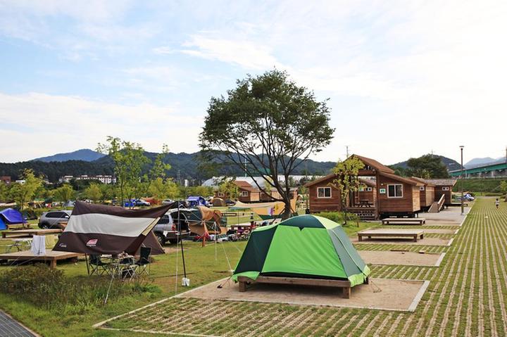 [경기도 가평군] 자라섬 캠핑장 – 북한강을 품은 넓은 사이트와 가족 편의시설이 잘 갖춰진 자라섬 대표 오토캠핑장