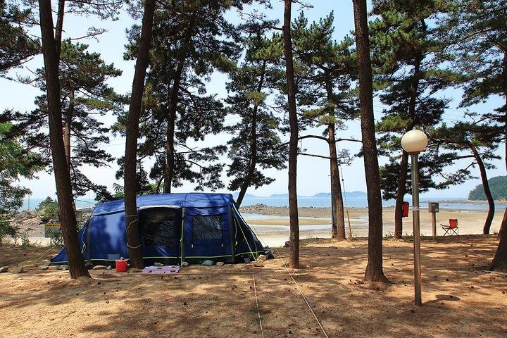 [충청남도 태안군] 곰섬캠핑장 – 곰섬해변 옆에서 만끽하는 낭만적인 캠핑